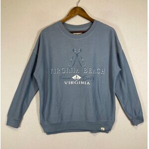Nautical Blue 84 Mens Medium Blue Virginia Beach Forever Salty Sweatshirt
